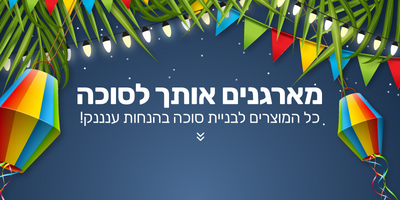 מארגנים אותך לסוכות