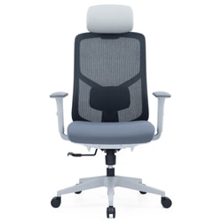 כיסא ארגונומי SitPlus White Bold כולל משענת ראש