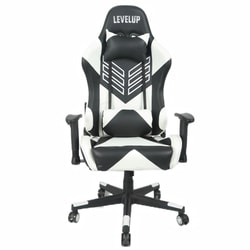 כסא גיימינג Level Up 7002 שחור משולב לבן