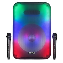בידורית ניידת 2000W כולל שני מיקרופונים Dome Dome CLU...