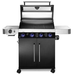 גריל גז 4 מבערים משולב פחמים +  כירת צד Grillstream G...
