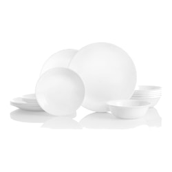 סט צלחות קורל 48 חלקים ל-12 סועדים Corning By Corelle...