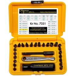 סט ביטים 27 יחידות כולל מיני ידית רצ'ט CHAPMAN 7331