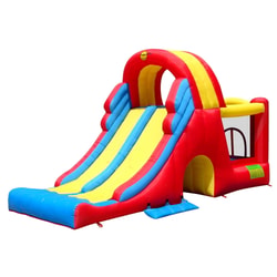 מגלשה מתנפחת כפולה Happy Hop Mega Slide-Combo