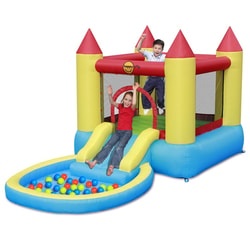 טירה מתנפחת משולבת מגלשת מים Happy Hop Bouncy Castle ...