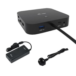 תחנת עגינה USB-C HDMI DP כולל מטען אוניברסלי I-TEC 11...