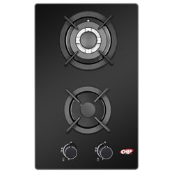 כיריים גז דומינו - 2 מבערים Chef GB3004