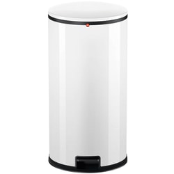 פח אשפה דוושה עגול 44 ליטר Hailo Pure XL לבן