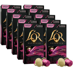 מארז 100 קפסולות אספרסו מאלומיניום L'OR India הודו