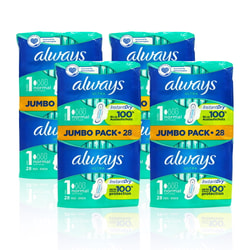 מארז 4 חבילות תחבושות וליו פק (112 יחידות) Always Nor...