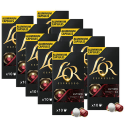 מארז 100 קפסולות אספרסו מאלומיניום L'OR Ultimo אולטימו