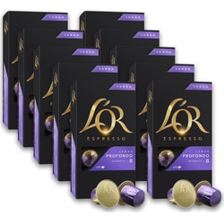 מארז 100 קפסולות אספרסו מאלומיניום L'OR Lungo Profond...