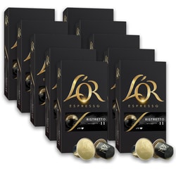מארז 100 קפסולות אספרסו מאלומיניום L'OR Ristretto ריס...