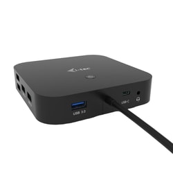 תחנת עגינה USB-C כולל תצוגה כפולה ומטען אוניברסלי I-T...