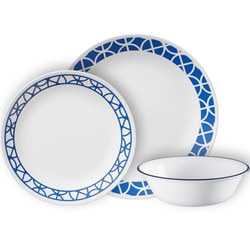סט צלחות 18 חלקים ל-6 סועדים Corning By Corelle Cobal...