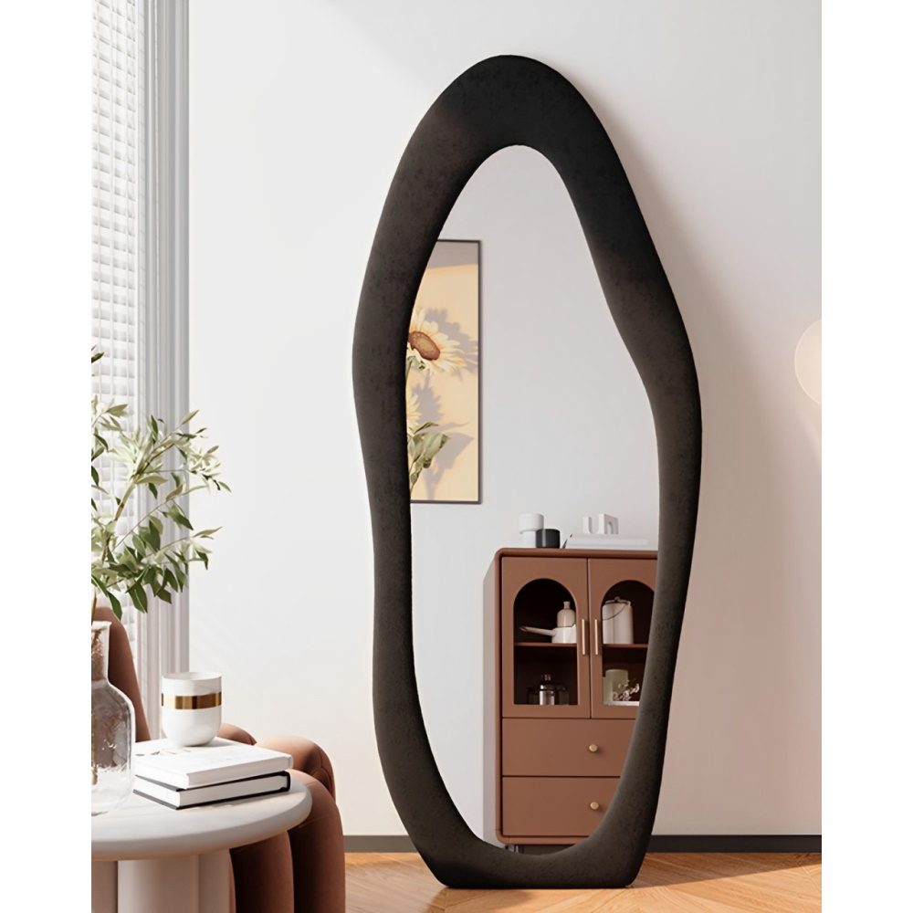 מראה אמורפית כולל מסגרת קטיפה - 178x75 סמ dna comfort
