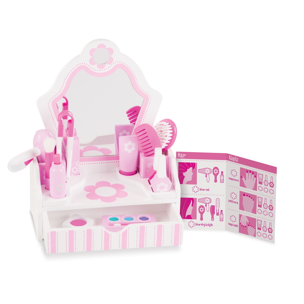 beauty salon table (גילאי 3+) melissa&doug