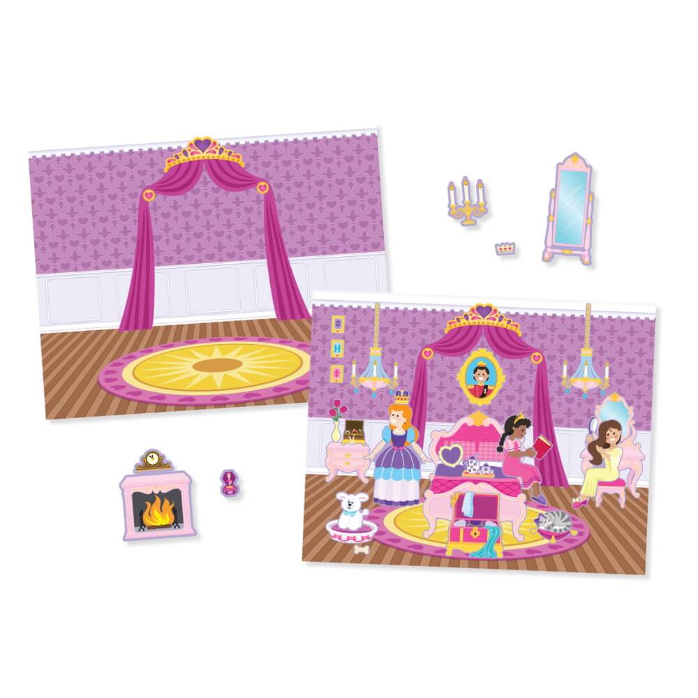 reusable sticker pad - princess castle melissa&doug