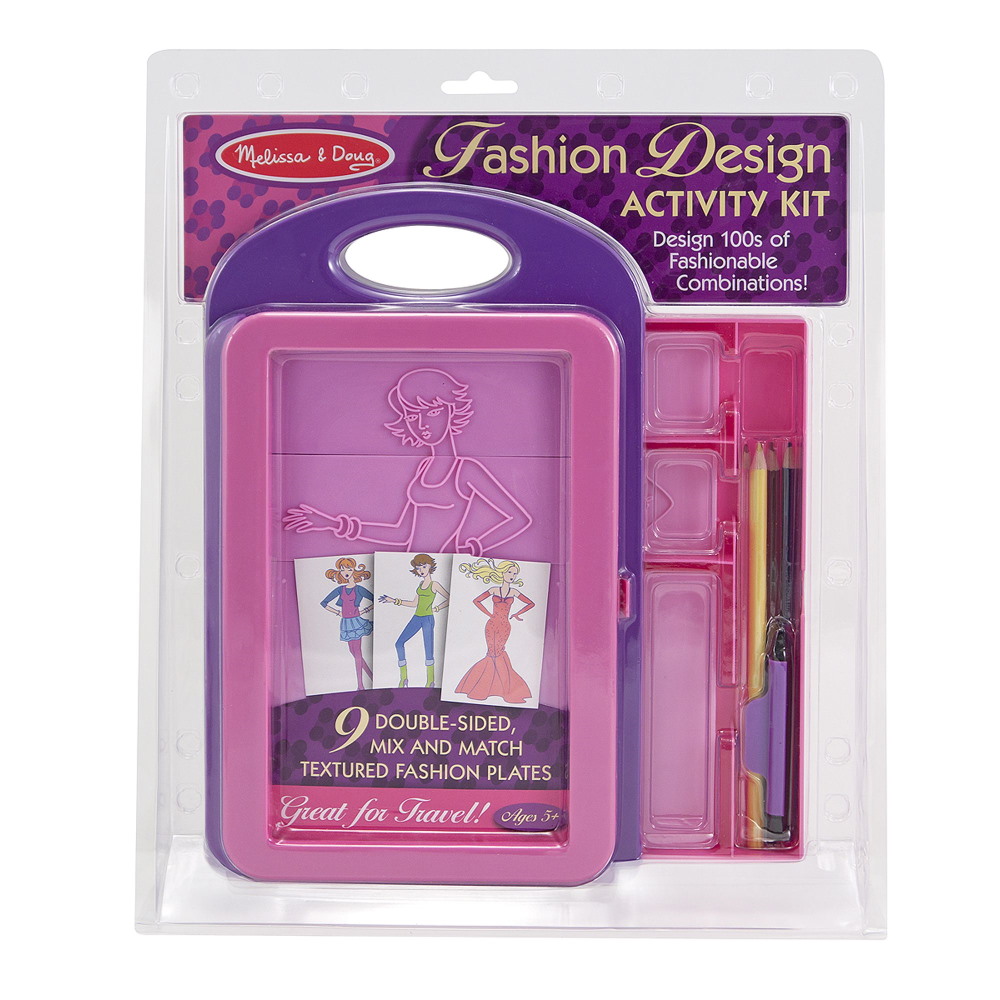 fashion design activity kit (גילאי 5+) melissa&doug