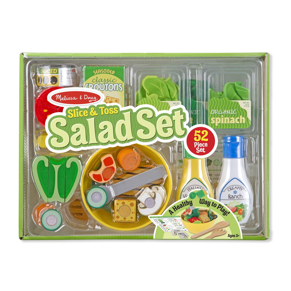 slice&toss salad set (גילאי 3+) melissa&doug