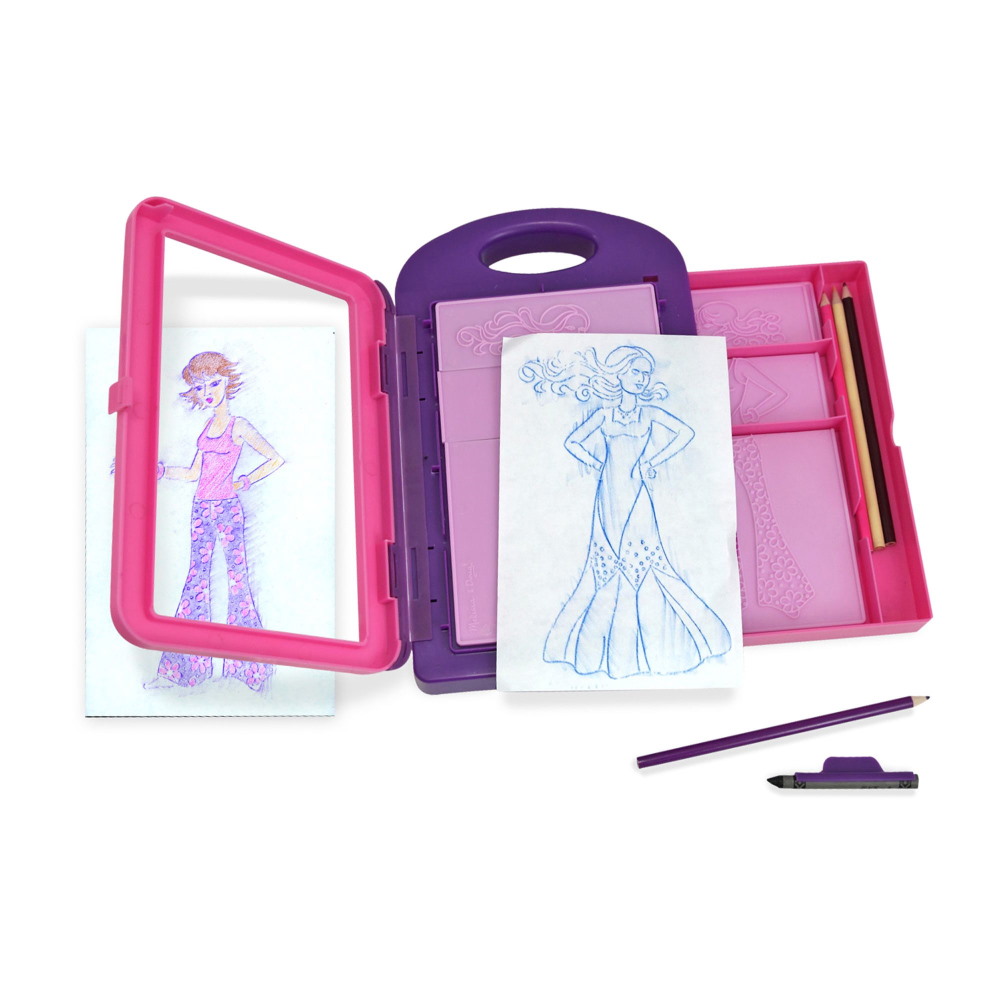 סרטון - ערכת עיצוב וציור בתבניות melissa&doug  מליסה ודאג  fashion design activity kit (גילאי 5+)