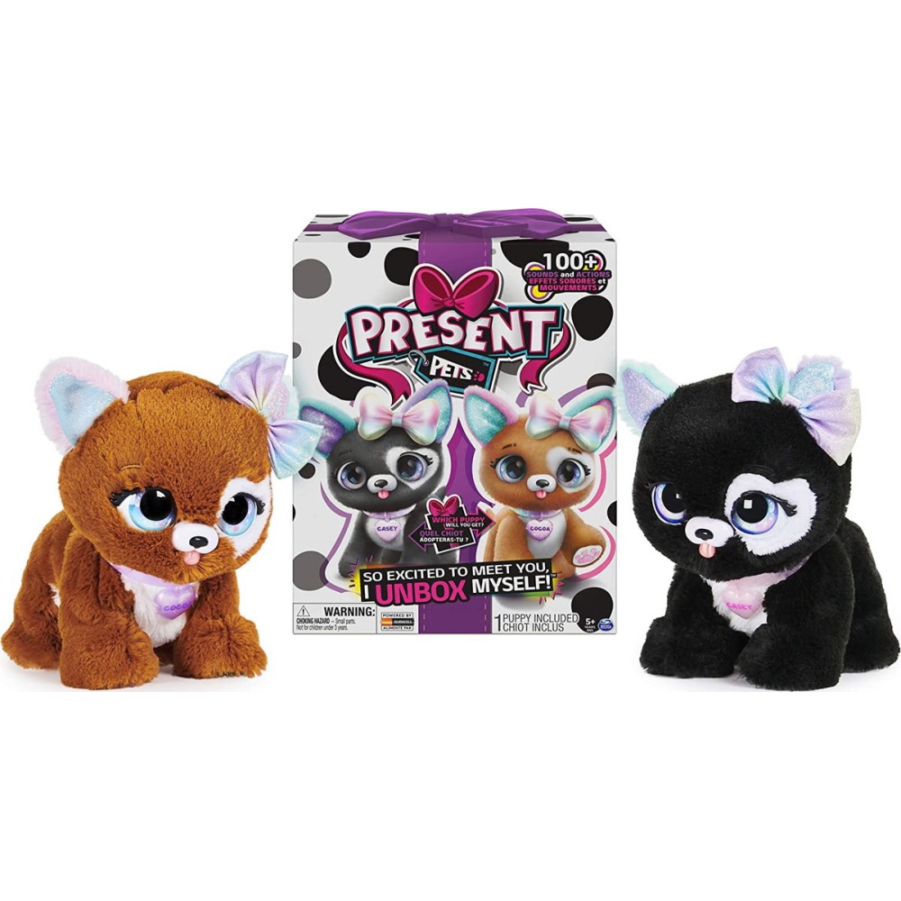 סרטון - בובת גור כלבים אינטראקטיבית 100 פעולות present pets  פרזנט פטס  קוקה/קייסי פטס