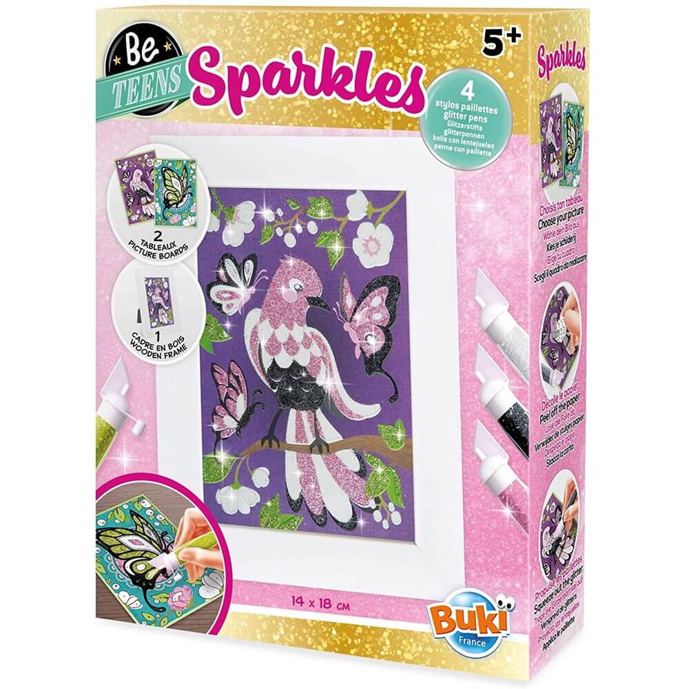 ערכת יצירה עט נצנצים פרפרים וציפורים Buki &lrm;Be Teens Sparkles פרפרים (גילאי 5+)