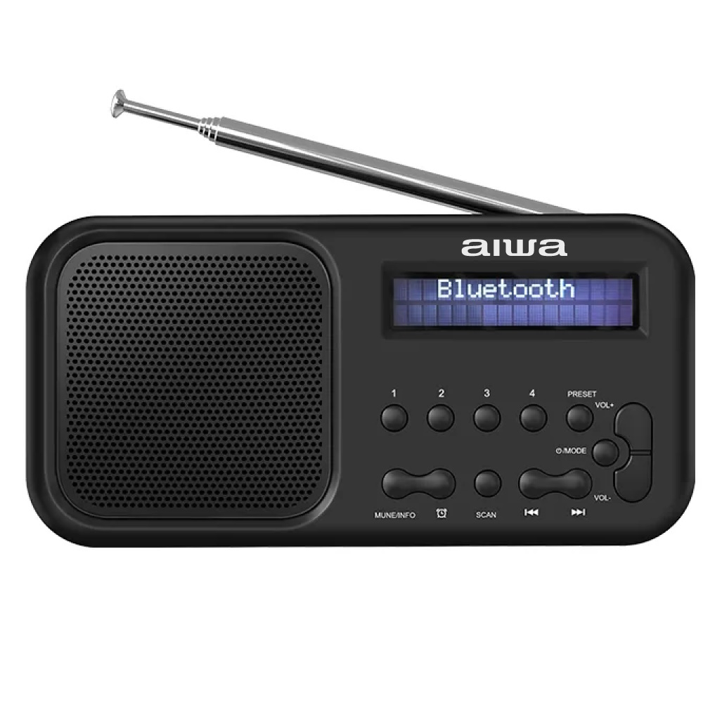רדיו נייד נטען כולל Aiwa Bluetooth &lrm;ASOBU