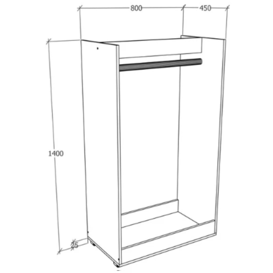 תמונה של מתלה בגדים / יחידה לחדר ארונות tudo design
