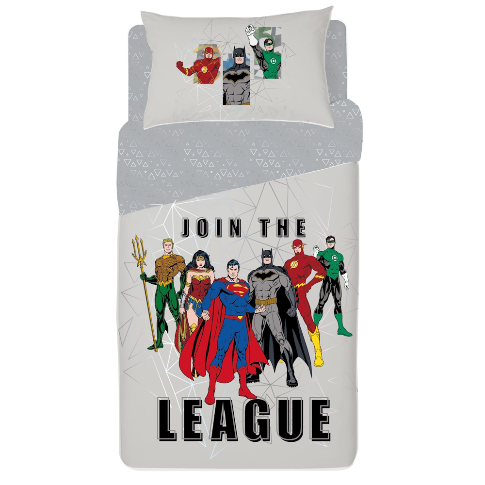 סט מצעי כותנה למיטה וחצי Red Chilli &lrm;JUSTICE LEAGUE - 669513
