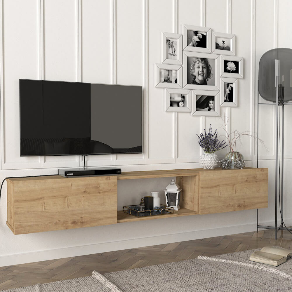 מזנון טלוויזיה צף Homax &lrm;Hilary DE8806 חום