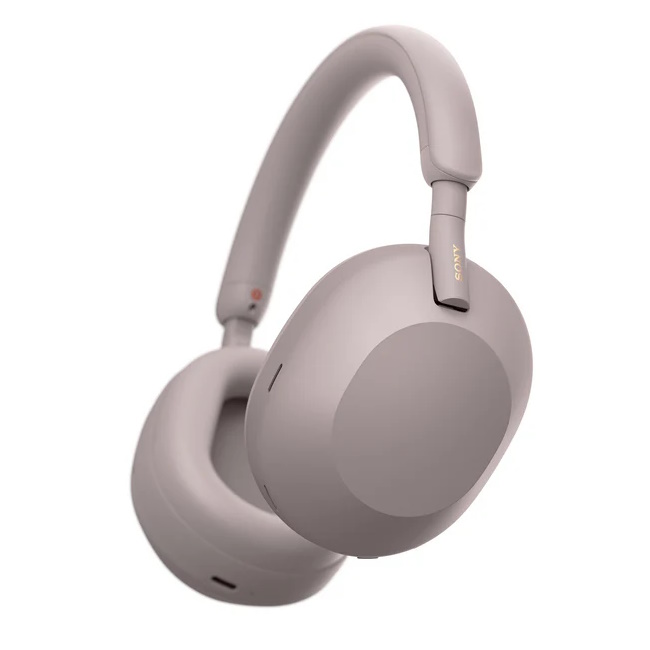 אוזניות אלחוטיות Over Ear כולל ביטול רעשים SONY &lrm;WH-1000XM5 ורוד
