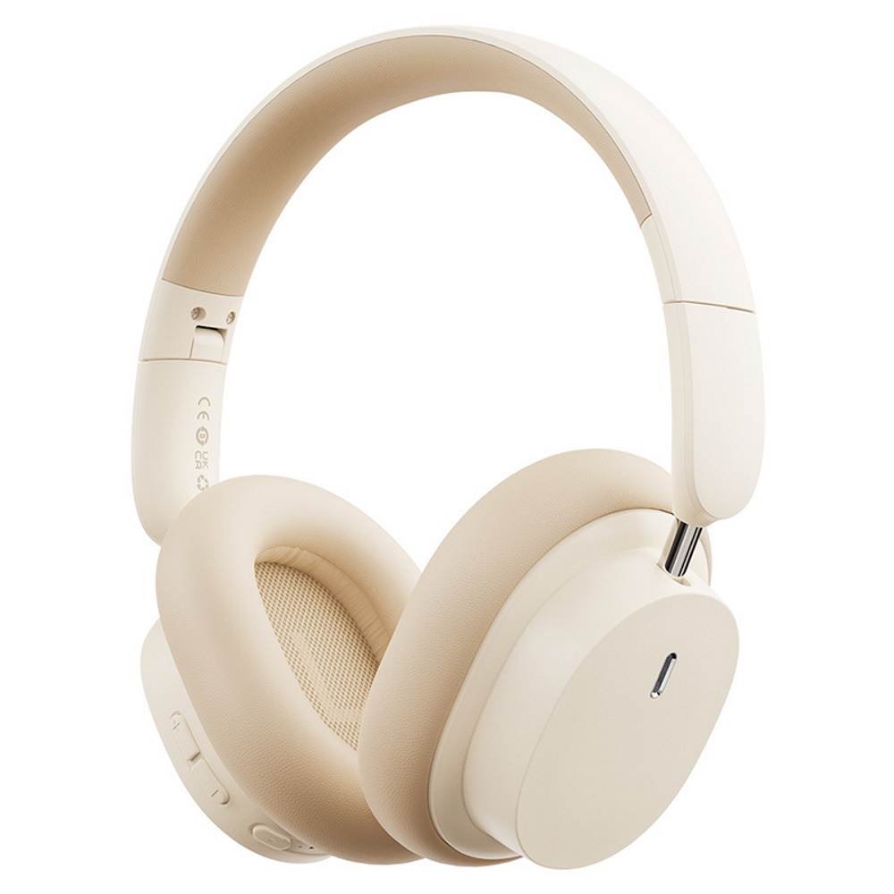אוזניות אלחוטיות Baseus Over Ear &lrm;Bowie D05 קרם