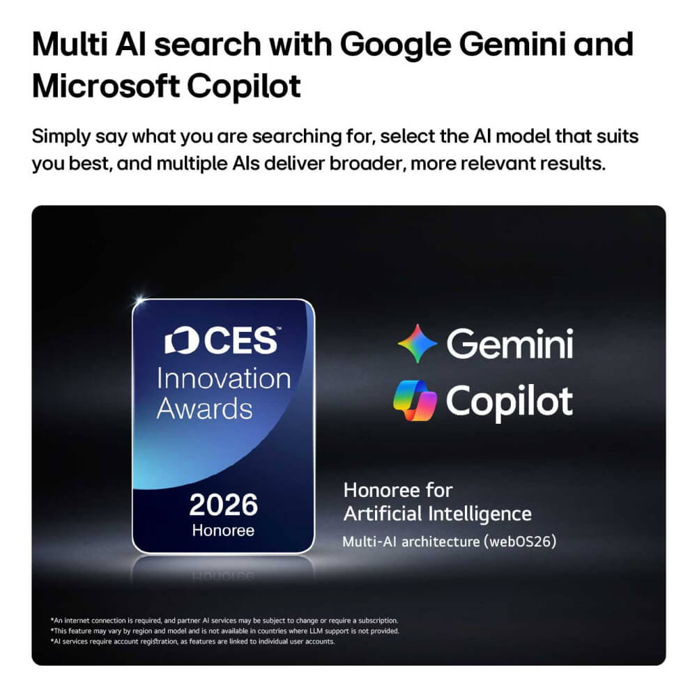 טלוויזיה חכמה 100 lg 4k qned miniled