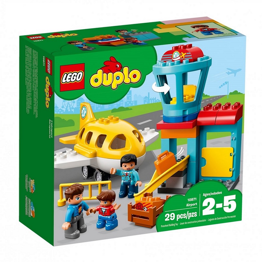 סרטון - לגו דופלו שדה התעופה lego  לגו  10871 duplo (גילאי 2+)