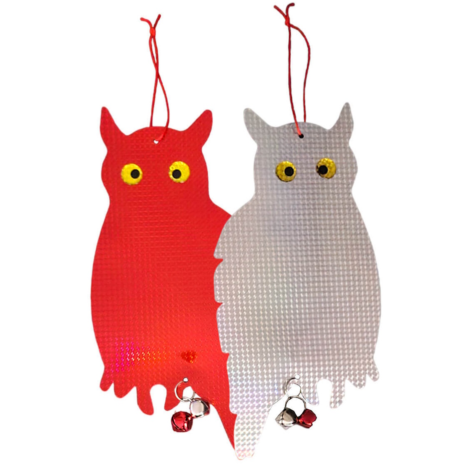 ינשוף מחזיר אור דו צדדי עם פעמונים Owl Market &lrm;84419