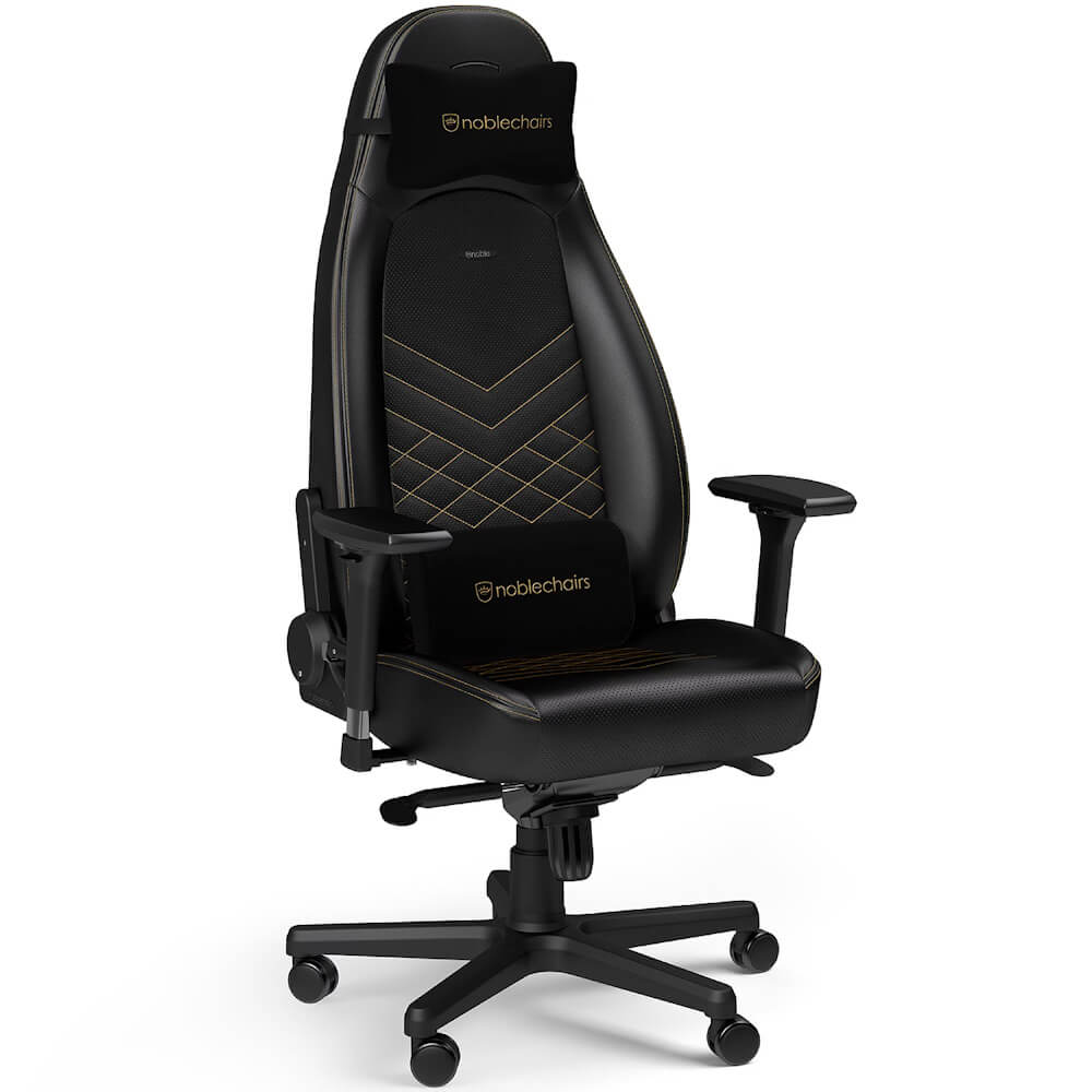 כיסא גיימינג Noblechairs &lrm;ICON Black/Gold