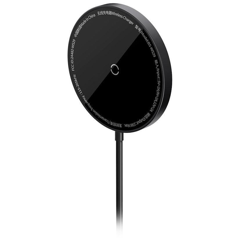 Magsale משטח טעינה אלחוטי מגנטי - Baseus 15W &lrm;Simple Mini3 שחור