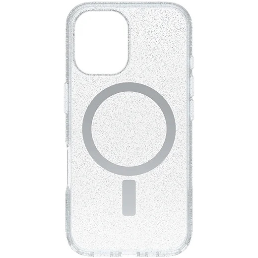 כיסוי לOtterBox iPhone 16 Plus &lrm;Symmetry Magsafe-iPhone 16 Plus שקוף מנצנץ