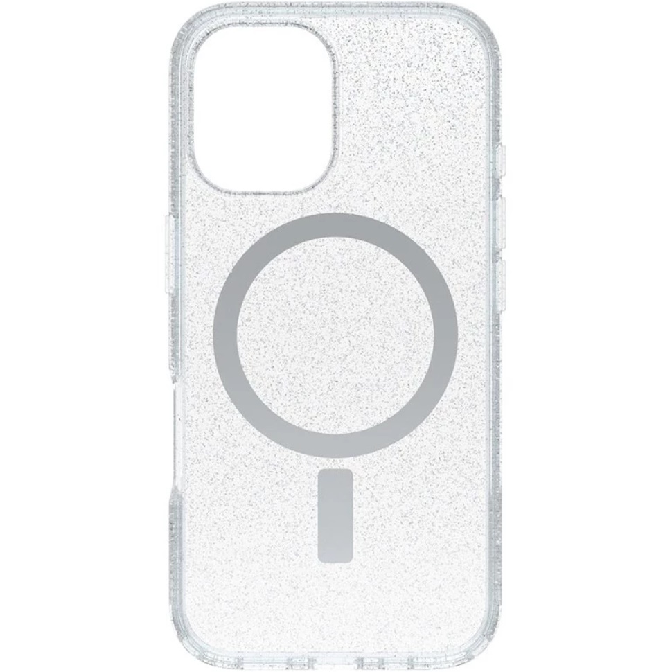 כיסוי לOtterBox iPhone 16 &lrm;Symmetry Magsafe-iPhone 16 שקוף מנצנץ