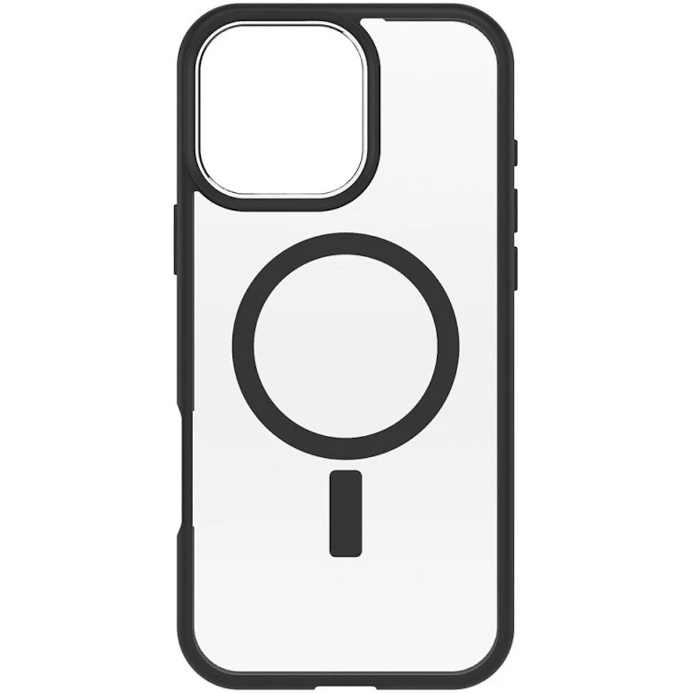 כיסוי לOtterBox iPhone 16 Pro Max &lrm;React MagSafe-iPhone 16 Pro Max שקוף שחור