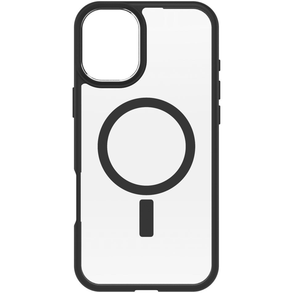 כיסוי לOtterBox iPhone 16 Plus &lrm;React MagSafe-iPhone 16 Plus שקוף שחור