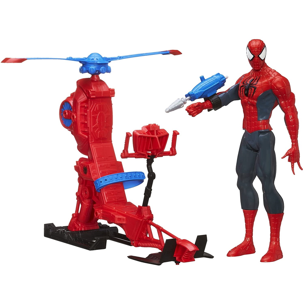 דמות גיבור על - ספיידרמן ומסוק הקורים marvel