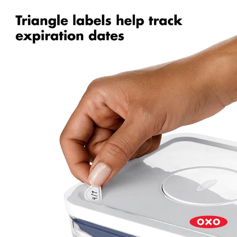 סט 36 מדבקות לקופסאות אחסון oxo