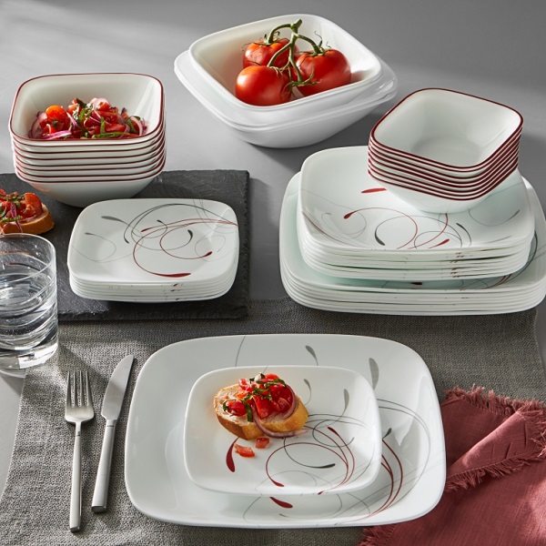 תמונה של סט 44 חלקים ל-8 סועדים corning corelle