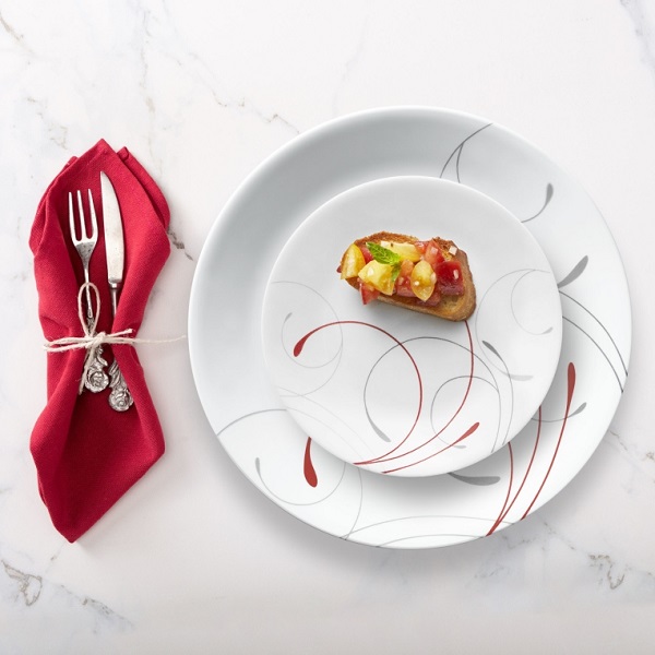 תמונה של סט 78 חלקים ל-12 סועדים corning corelle