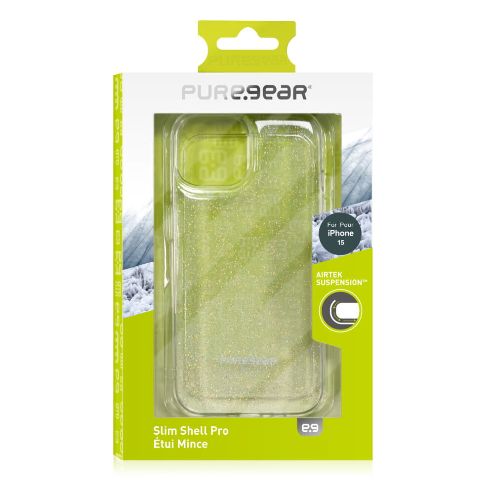 תמונה של כיסוי אחורי שקוף מנצנץ puregear