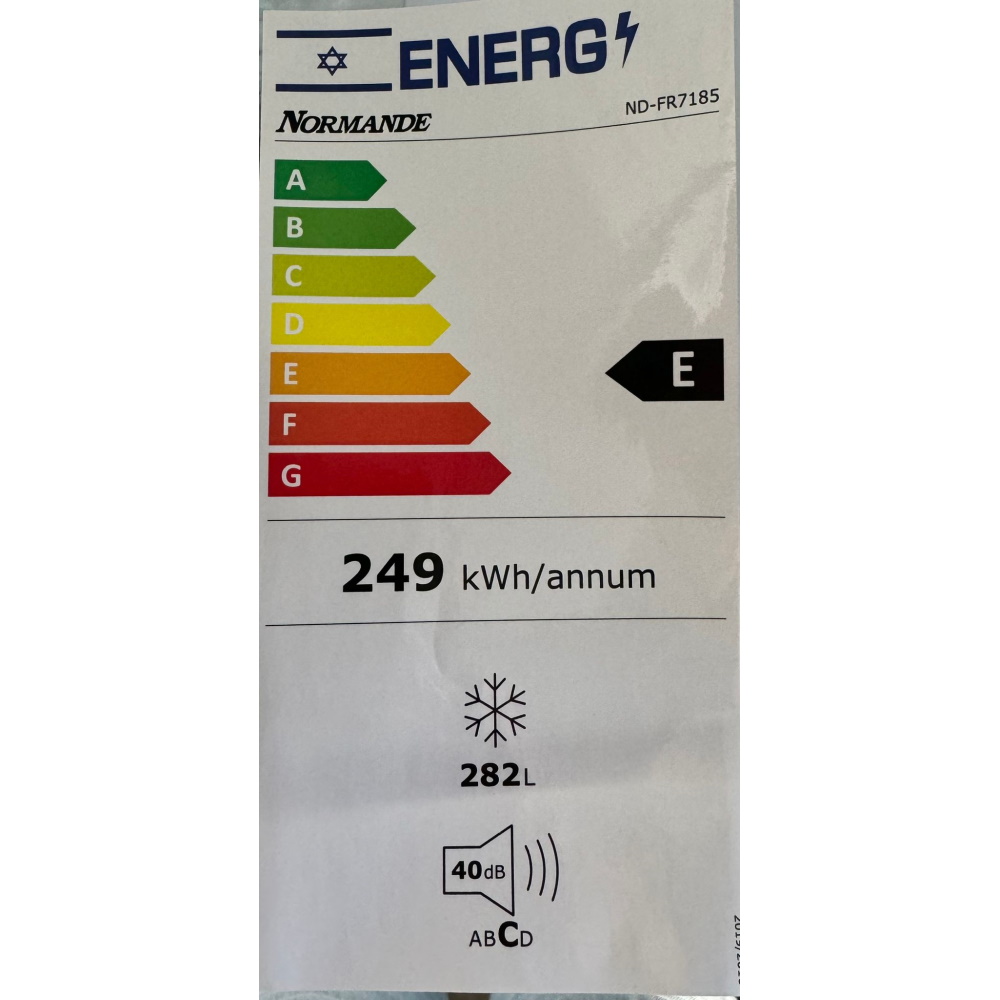 תווית אנרגיה - ndfr7185w לבן normande