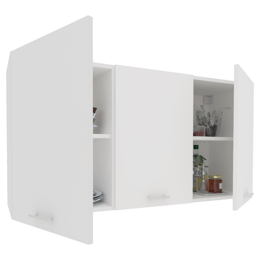ארון שירות עליון למטבח 3 דלתות - 1.2 מטר tudo design