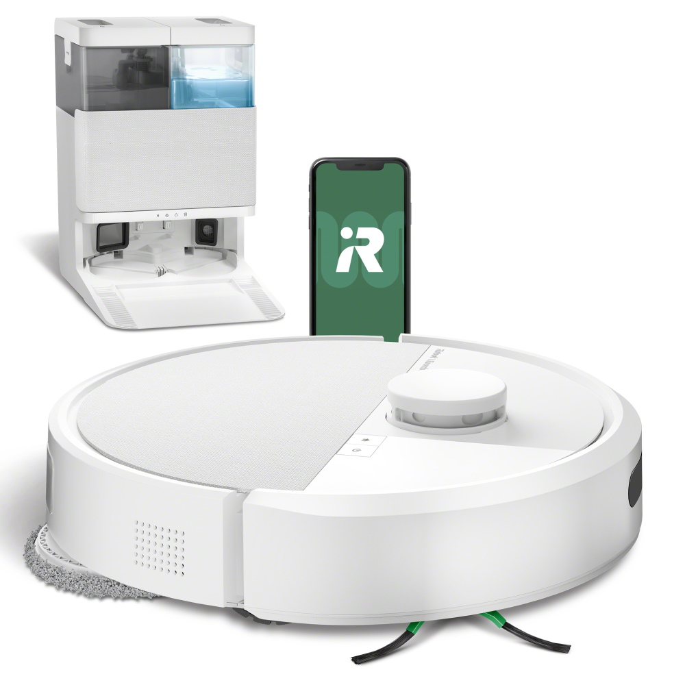 שואב אבק ושוטף רובוטי כולל תחנת עגינה iRobot &lrm;Roomba Combo +405